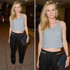 Diane Kruger Wears a Striped Crop Top