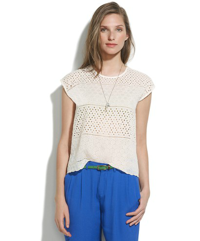 A top like this is as breathable as it is pretty — win, win.
Madewell Eyelet Cropped Top ($90)
A top like this is as breathable as it is pretty — win, win.
Madewell Eyelet Cropped Top ($90)