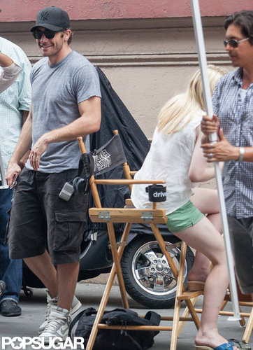 Jake Gyllenhaal and Dakota Fanning prepare to film a scene from Very Good Girls.
Jake Gyllenhaal and Dakota Fanning prepare to film a scene from Very Good Girls.