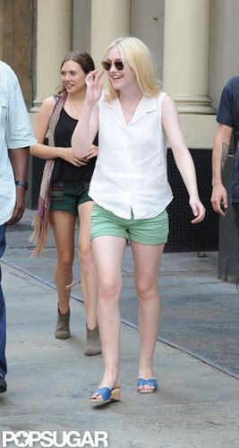 Dakota Fanning on the set of her new film Very Good Girls.
Dakota Fanning on the set of her new film Very Good Girls.
