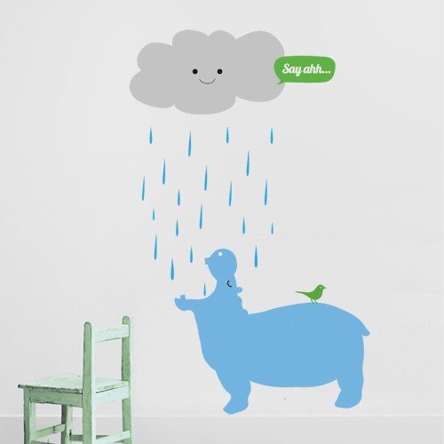 Wall Decal Hippo ($65)