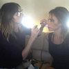 Victoria Beckham Applies Makeup En Route to Dublin