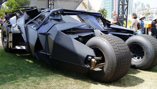 Christian Bale's Batmobile in Batman Begins and The Dark Knight.
Christian Bale's Batmobile in Batman Begins and The Dark Knight.
