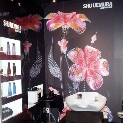 Shu Uemura's Hair Ceremony Room in San Francisco