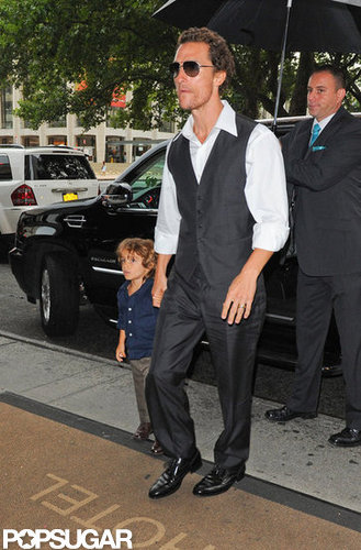 Matthew McConaughey and Little Levi Make a Dapper Duo in NYC Matthew McConaughey and Little Levi Make a Dapper Duo in NYC