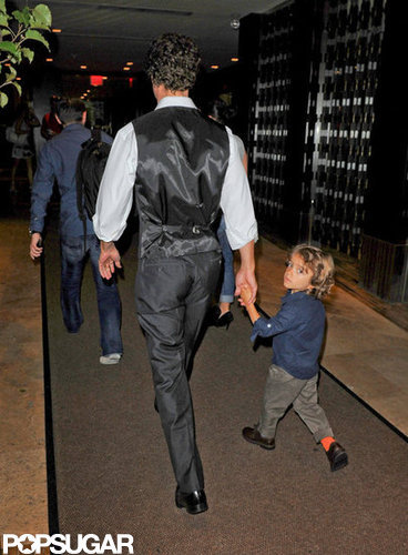 Matthew McConaughey and his son, Levi, walked hand in hand through the Empire Hotel.
Matthew McConaughey and his son, Levi, walked hand in hand through the Empire Hotel.