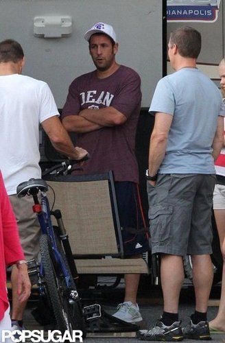 Adam Sandler shot Grown Ups 2.
Adam Sandler shot Grown Ups 2.
