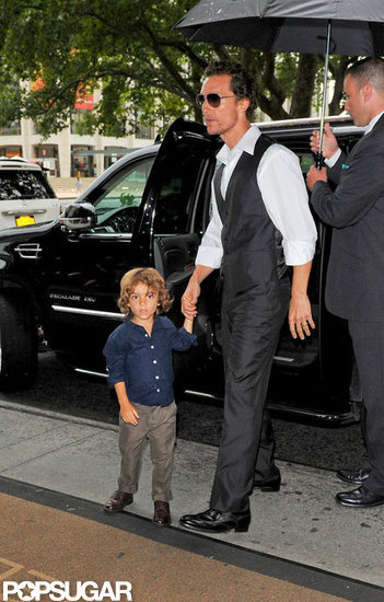 Matthew McConaughey and Little Levi Make a Dapper Duo in NYC Matthew McConaughey and Little Levi Make a Dapper Duo in NYC