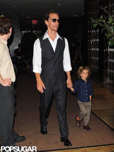 Matthew McConaughey and Little Levi Make a Dapper Duo in NYC Matthew McConaughey and Little Levi Make a Dapper Duo in NYC