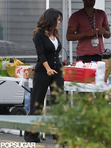 Salma Hayek on the set of Boston.
Salma Hayek on the set of Boston.