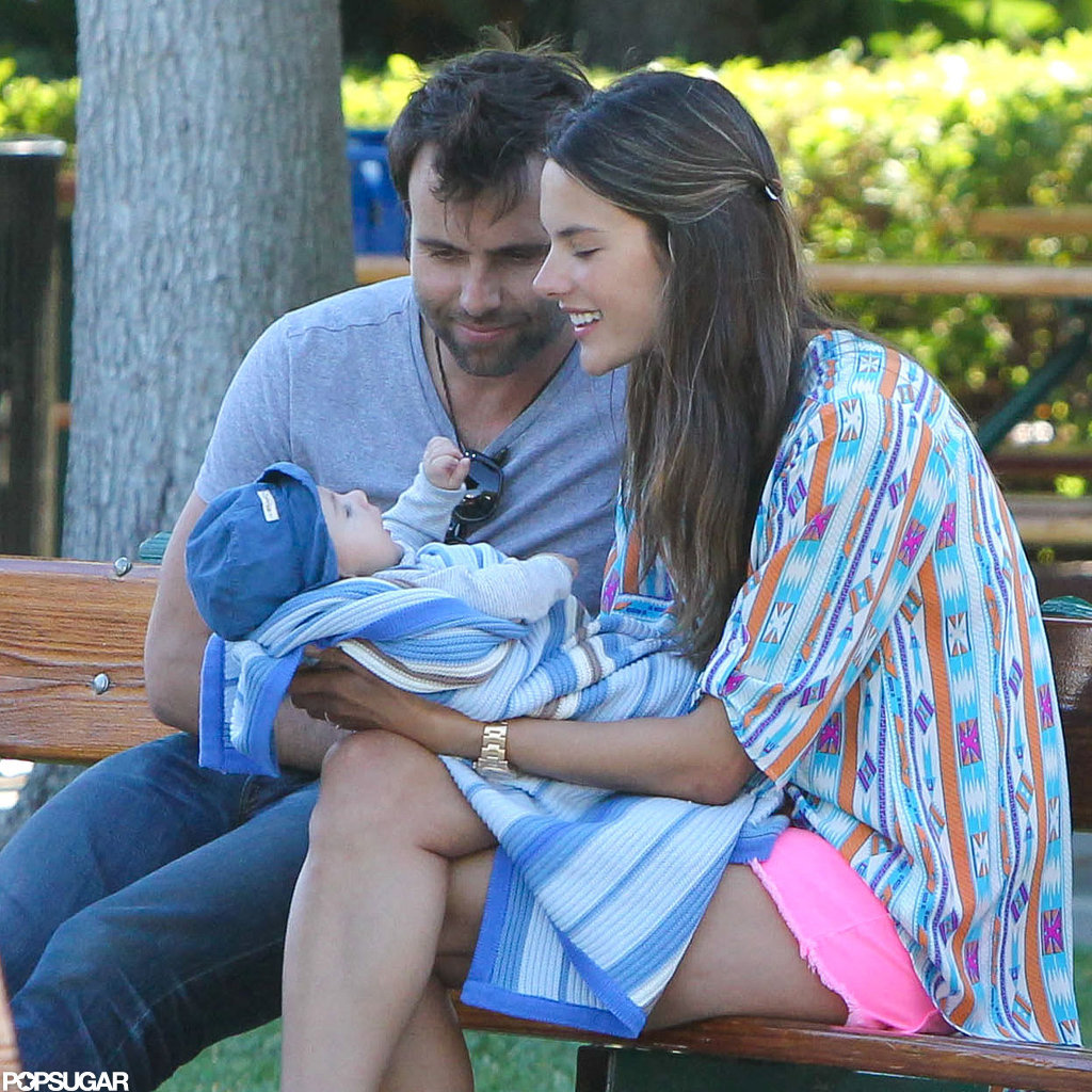 Jamie Mazur and Alessandra Ambrosio smiled with Noah. Jamie Mazur and Alessandra Ambrosio smiled with Noah.
