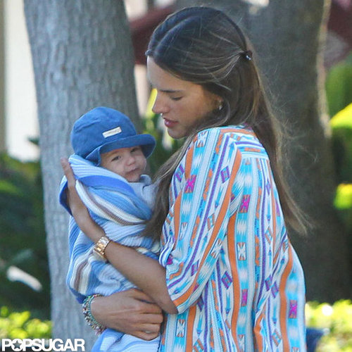 Alessandra Ambrosio cuddled Noah close.
Alessandra Ambrosio cuddled Noah close.