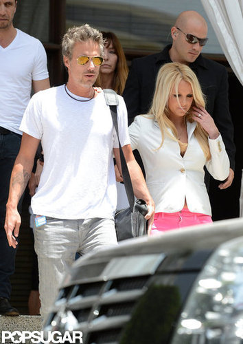 Britney Spears Brings a Pop of Pink to Miami With Jason Britney Spears Brings a Pop of Pink to Miami With Jason