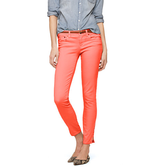The bright hue paired with a slick ankle-zip detail makes these a no-brainer.
J.Crew Garment-Dyed Ankle-Zip Toothpick Jean ($70, originally $125)
The bright hue paired with a slick ankle-zip detail makes these a no-brainer.
J.Crew Garment-Dyed Ankle-Zip Toothpick Jean ($70, originally $125)