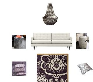 One Room Two Ways:  Sitting Areas in Silver and Gold