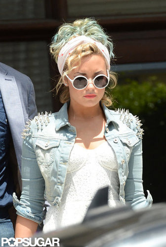 Demi Lovato left her Miami hotel.
Demi Lovato left her Miami hotel.