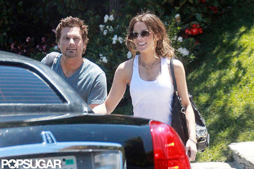 Kate Beckinsale and Len Wiseman on her 39th birthday.
Kate Beckinsale and Len Wiseman on her 39th birthday.