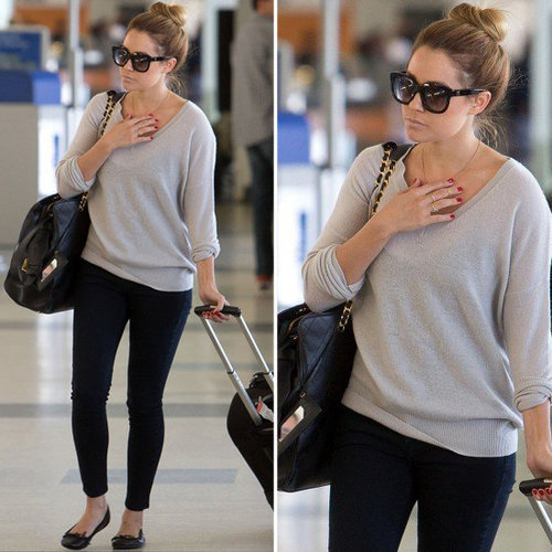 Lauren Conrad Wearing Black Skinny Jeans