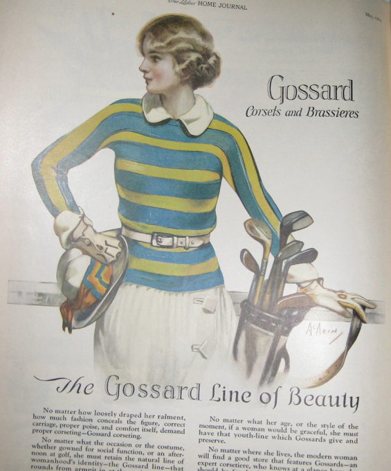 This is quite the chic golfer.
This is quite the chic golfer.
