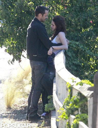 Kristen Stewart met up with Rupert Sanders in LA.
Kristen Stewart met up with Rupert Sanders in LA.