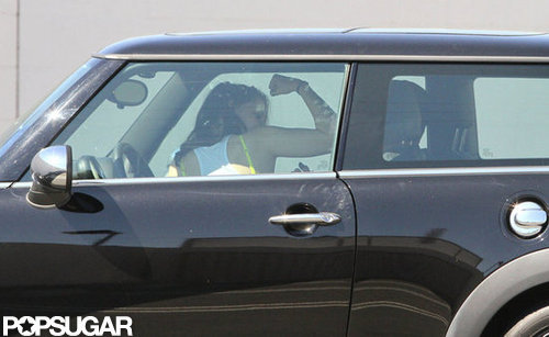 Kristen Stewart joked with Rupert Sanders.
Kristen Stewart joked with Rupert Sanders.
