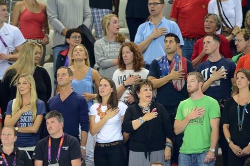 Bar Refaeli and Shaun White Cheer On Michael Phelps to Victory Bar Refaeli and Shaun White Cheer On Michael Phelps to Victory