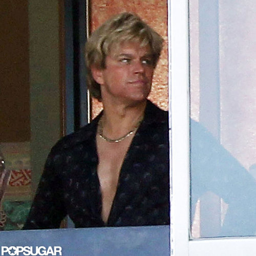 Matt Damon showed off his chest in one scene.
Matt Damon showed off his chest in one scene.