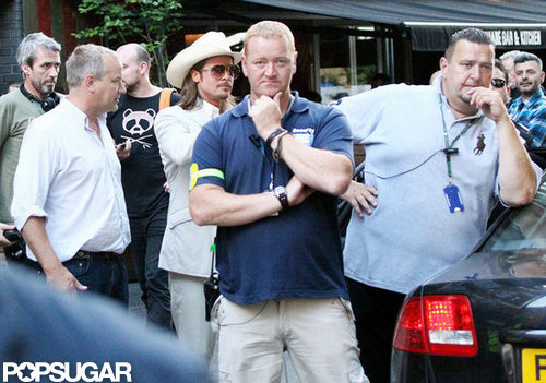 Brad Pitt wore his cowboy gear for The Counselor.
Brad Pitt wore his cowboy gear for The Counselor.