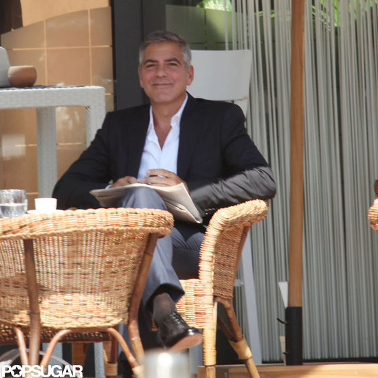 George Clooney smiled for the cameras. George Clooney smiled for the cameras.