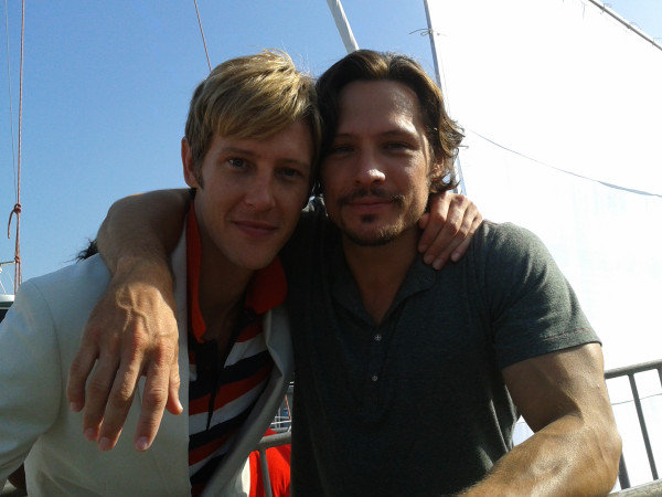Gabriel Mann and Nick Wechsler sailed the sea while shooting the second season of Revenge.
Source: Twitter user Gabriel_Mann
Gabriel Mann and Nick Wechsler sailed the sea while shooting the second season of Revenge.
Source: Twitter user Gabriel_Mann