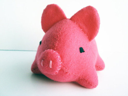 Hot Pink Stuffed Pig ($18) Hot Pink Stuffed Pig ($18)
