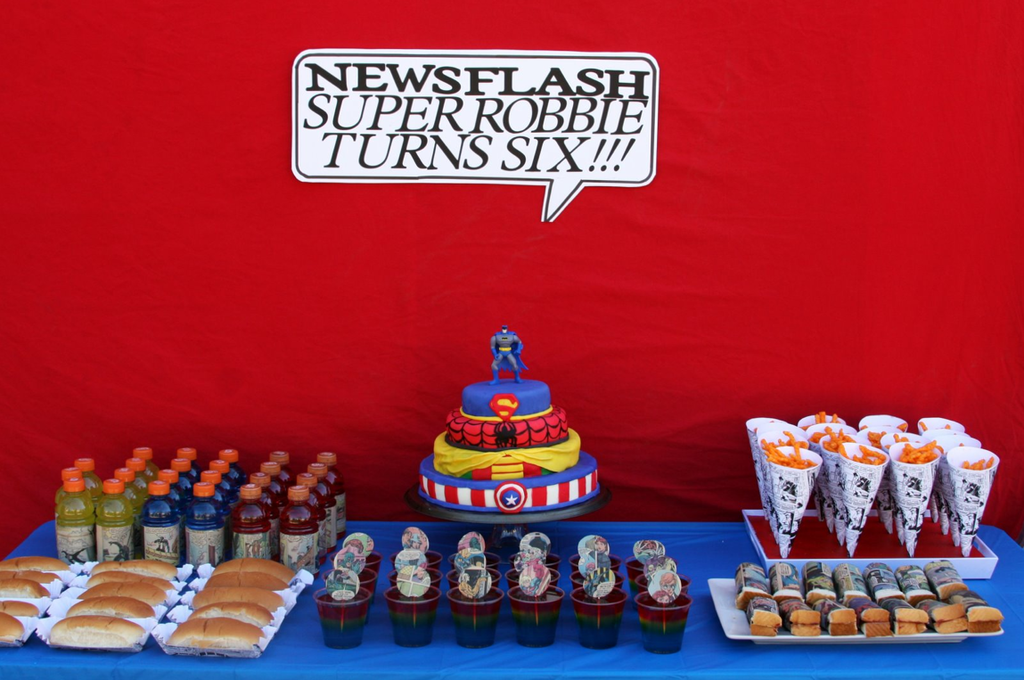 Vintage Superhero Cake Vintage Superhero Cake