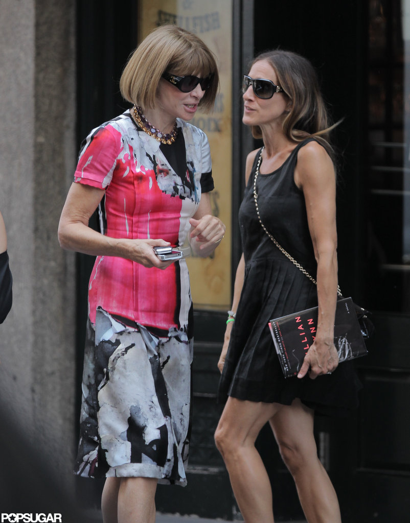 Sarah Jessica Parker and Anna Wintour Have a Gleeful Lunch in NYC Sarah Jessica Parker and Anna Wintour Have a Gleeful Lunch in NYC