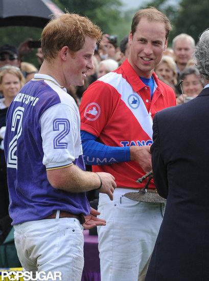 Prince William and Prince Harry played a polo match in Cirencester, UK. Prince William and Prince Harry played a polo match in Cirencester, UK.