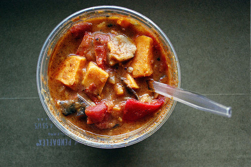 This Thai "jambalaya" looks like it could burn a taste bud or two — in a good way. The cayenne pepper and ginger promise to give you the heat you need to get that body to a perfectly chilled temperature.
This Thai "jambalaya" looks like it could burn a taste bud or two — in a good way. The cayenne pepper and ginger promise to give you the heat you need to get that body to a perfectly chilled temperature.