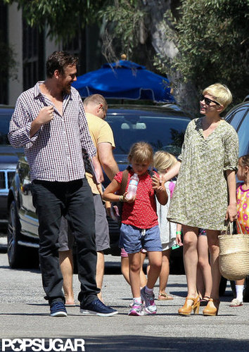 Michelle Williams and Jason Segel walked Matilda to gymnastics in LA.
Michelle Williams and Jason Segel walked Matilda to gymnastics in LA.