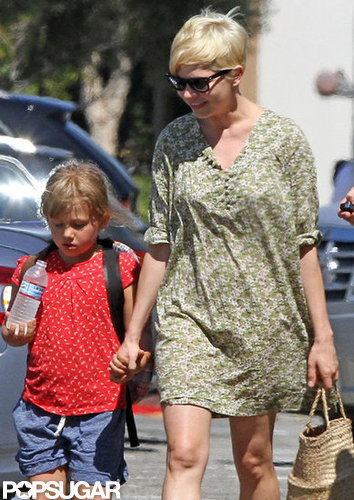 Michelle Williams held hands with Matilda Ledger.
Michelle Williams held hands with Matilda Ledger.