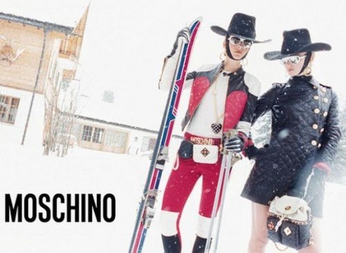 Ready for high fashion and a snowy domain with Moschino.
Ready for high fashion and a snowy domain with Moschino.