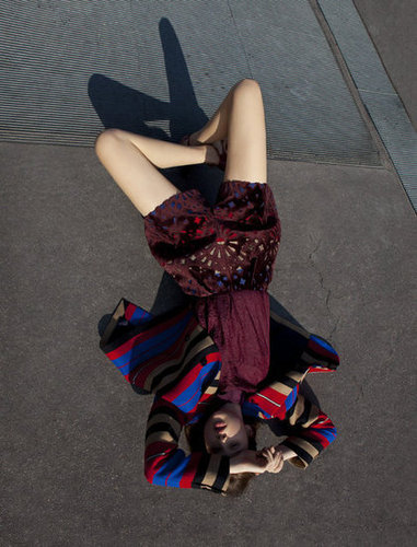Sweet cutouts and bright stripes are indicative of Carven's playful style for Fall.
Sweet cutouts and bright stripes are indicative of Carven's playful style for Fall.
