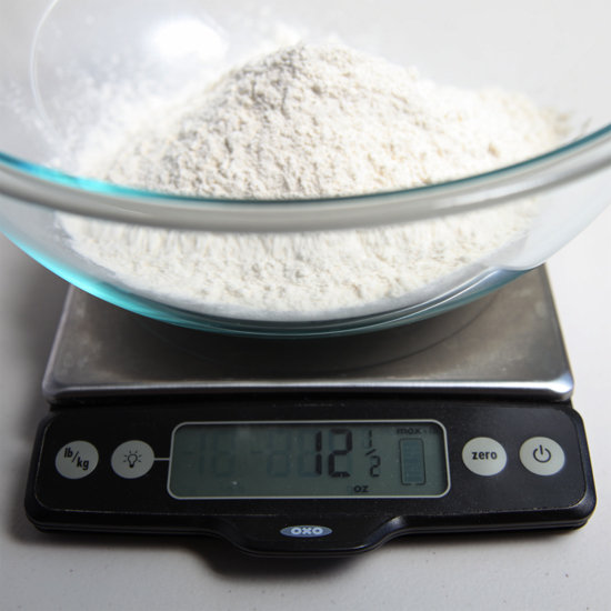 Measure out the dry ingredients