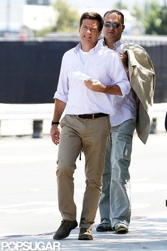 Jason Bateman kept his script close.
Jason Bateman kept his script close.