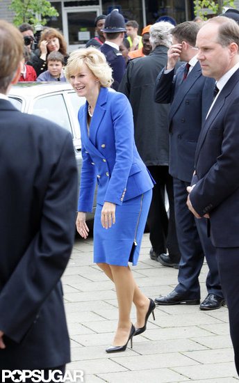 Naomi Watts walked around on set as Princess Diana.
Naomi Watts walked around on set as Princess Diana.