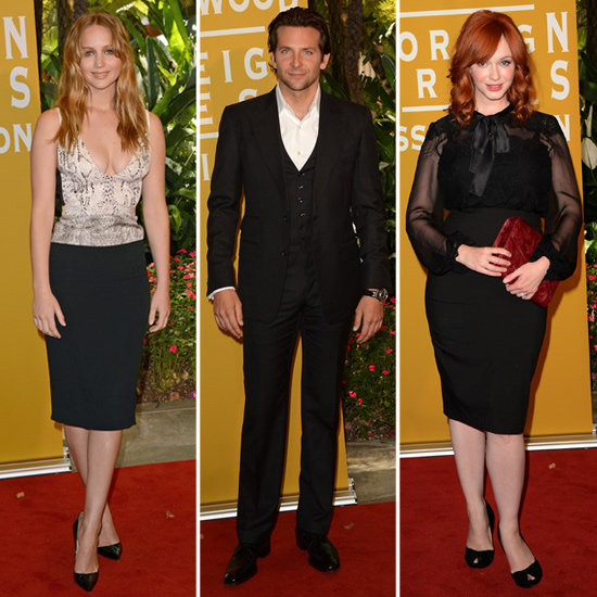 Jennifer Lawrence, Bradley Cooper, and Christina Hendricks Do Lunch Jennifer Lawrence, Bradley Cooper, and Christina Hendricks Do Lunch