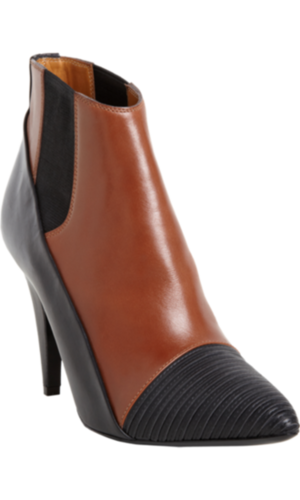 Balenciaga Ribbed Cap Toe Ankle Boot