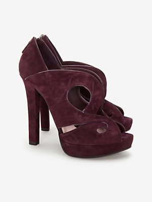 Bottega Veneta Swirl Cutout Peeptoe Bootie