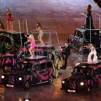 Spice Girls Reunion Pictures Performing at 2012 London Olympics Closing Ceremony