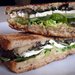 Warm Eggplant Sandwich With Mint, Feta, and Hummus