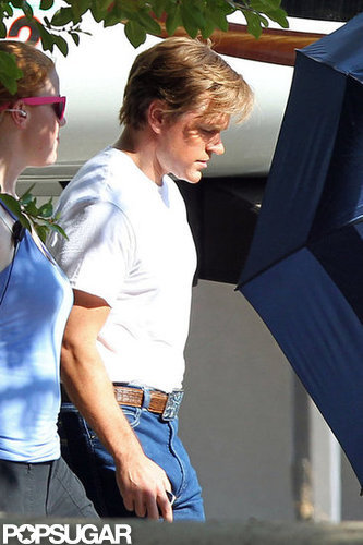 Matt Damon got ready to film on the set of Behind the Candelabra.
Matt Damon got ready to film on the set of Behind the Candelabra.