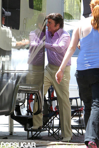 Michael Douglas stepped out of his trailer on the set of Behind the Candelabra.
Michael Douglas stepped out of his trailer on the set of Behind the Candelabra.