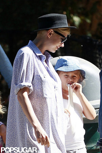 Michelle Williams and Matilda Ledger both wore hats for their park playdate.
Michelle Williams and Matilda Ledger both wore hats for their park playdate.